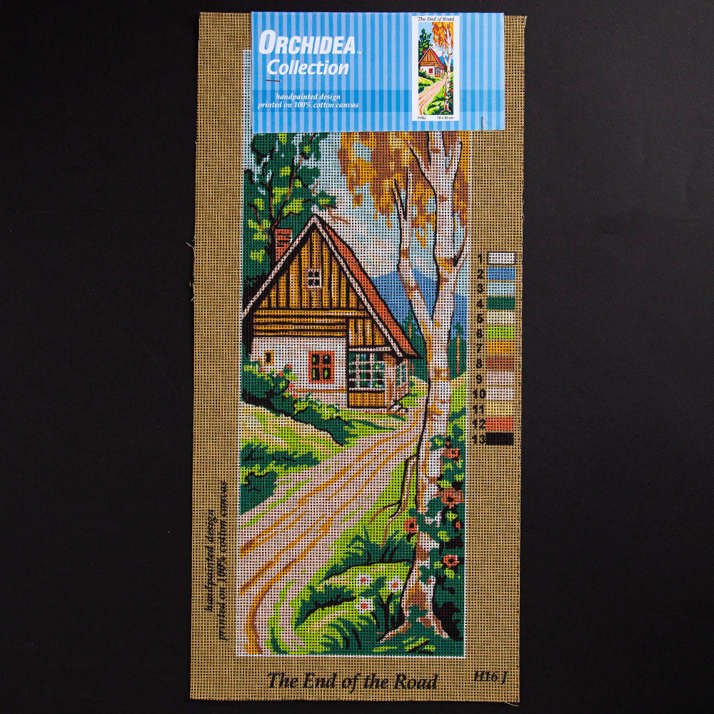 ORCHİDEA 19x50 cm Yolun Sonu Baskılı Goblen H16J